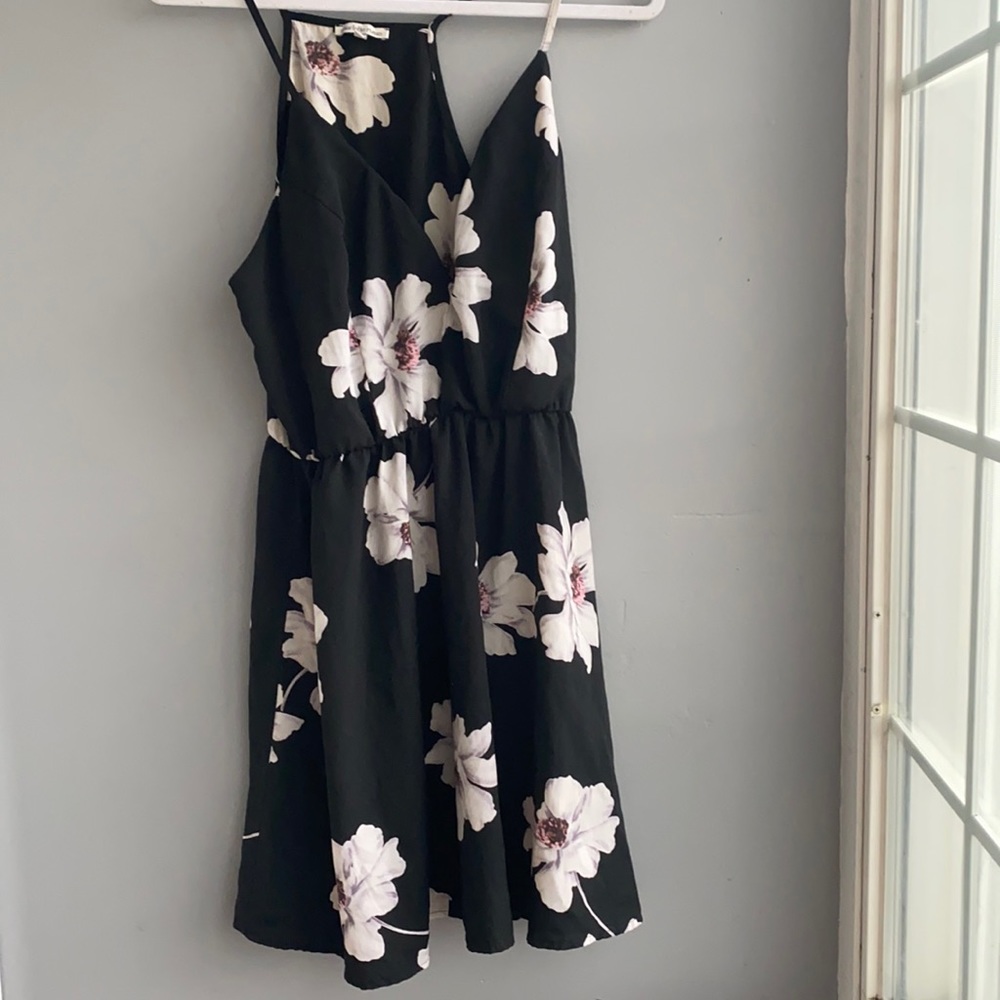 Black and Floral Dress